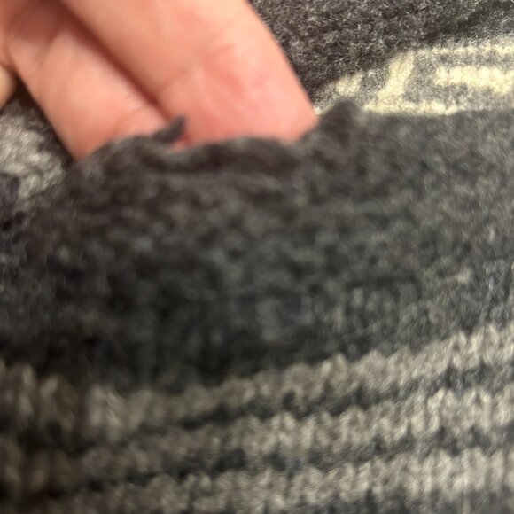 Vintage TNA Wool Cowichan Cardigan Reindeer Geometric Knit Sz L Lambswool - Picture 7 of 8